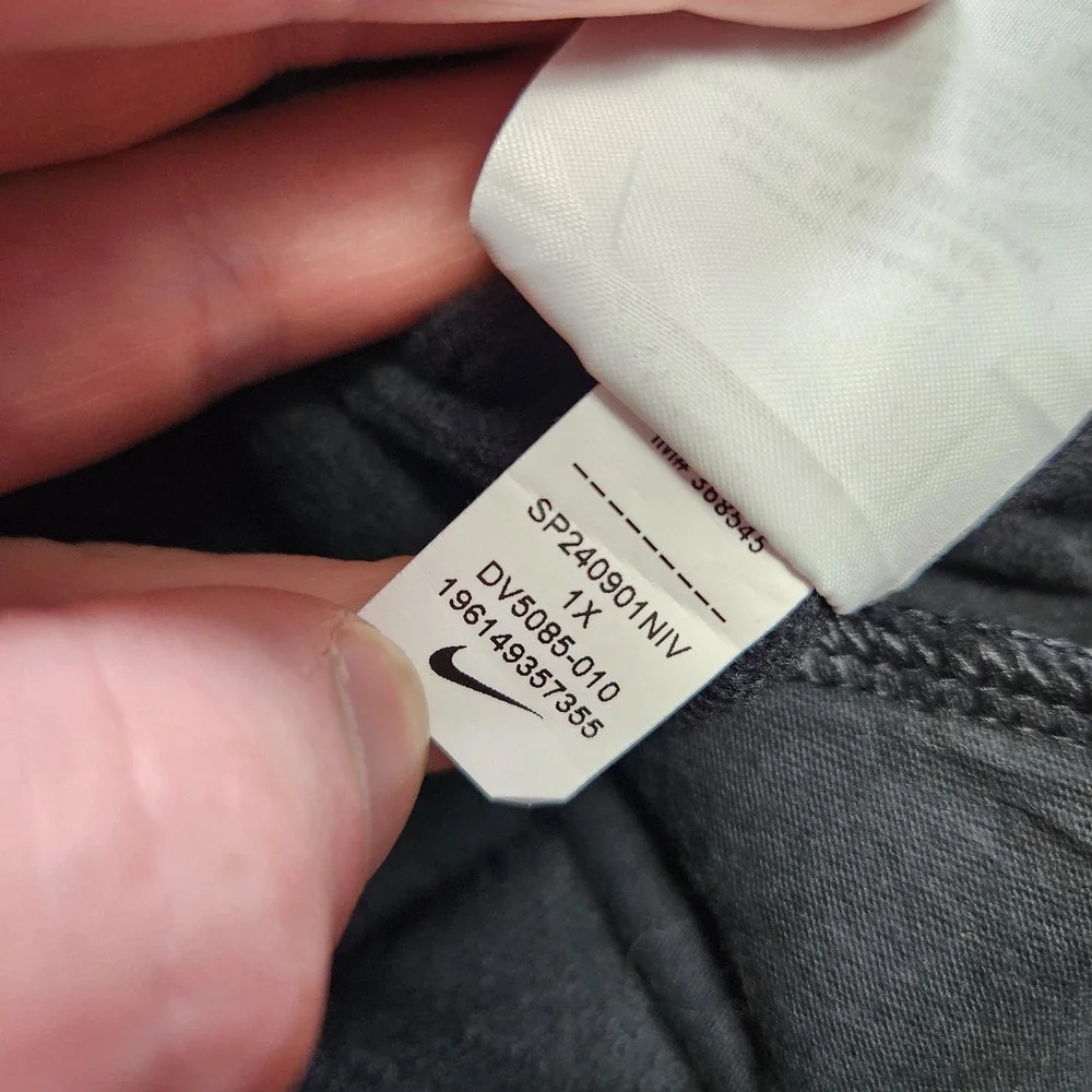 Nike‎ Joggers Women 1X Sweatpants Sportswear Club Fleece Pant Black Athleisure